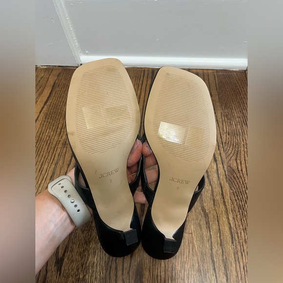 J.Crew NWOT Kitten-heel sandals in black - Picture 8 of 9